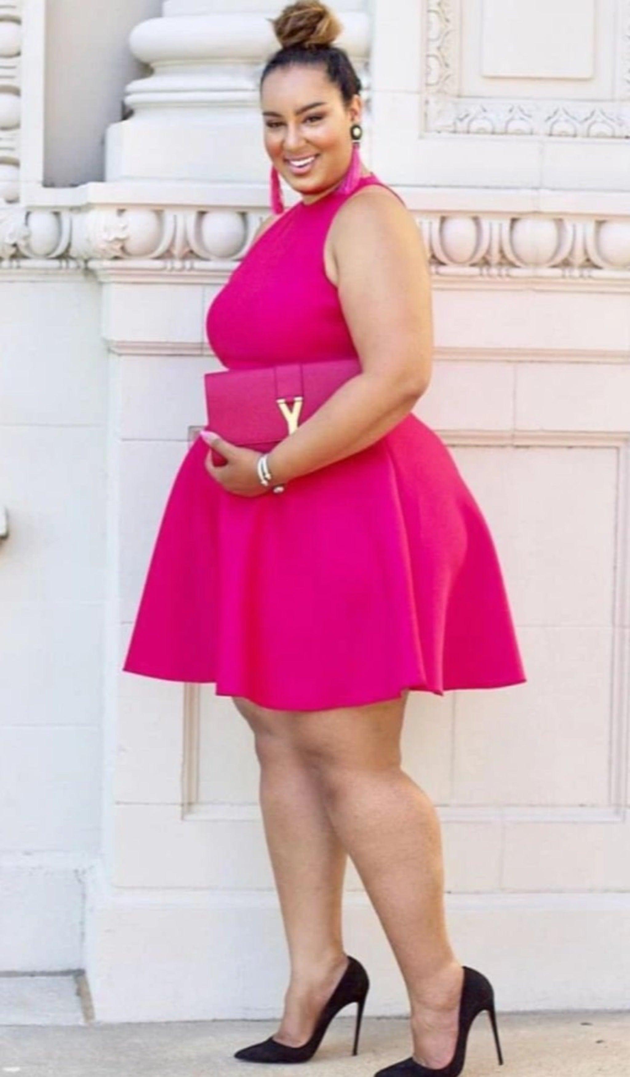 Nicole - L / Hot Pink - Dresses